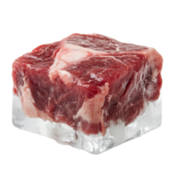 Fresh Meat Cut Displayed on Ice for Sale png