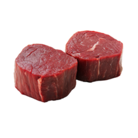 Fresh cuts of red meat ready for preparation png