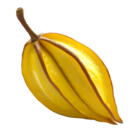 Unique star fruit displayed on a white background png