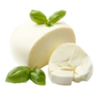 Mozzarella with basil on display png