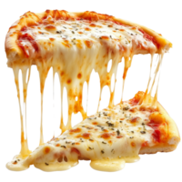 Gooey cheese pizza perfection png