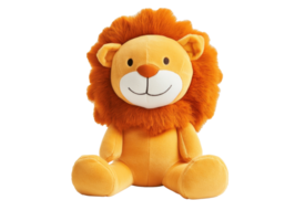 Orange maned soft lion plush toy png