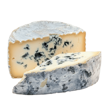 azul queso en rústico madera tablero png