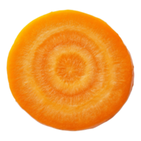 Sliced carrot with vibrant patterns png