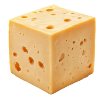 Close up of cheddar cheese cube png