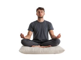 Mindfulness practice in a serene setting png