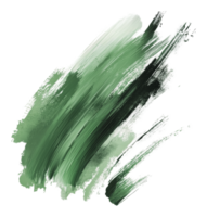 Abstract green paint strokes on a white background png