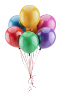 Balloons floating in celebration png