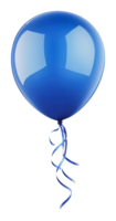 Bright blue helium balloon floating in the air png