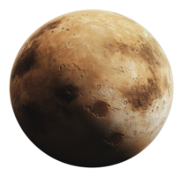 Detailed view of the surface of a distant planet png