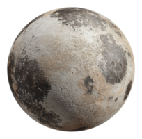 Detailed view of a textured lunar surface at night png