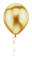Gold balloon floating gently in bright setting png