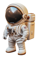 Astro toy figure in a white spacesuit with helmet png