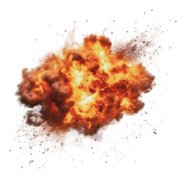 Explosive fireball during a detonation event png