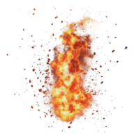 Fire explosion creates dynamic visual effects png