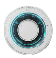 Futuristic circular design with glowing lines png
