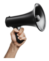 Handheld megaphone used for announcements png