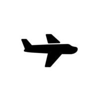 Plane, airplane icon in generic style. Flight sign symbol vector