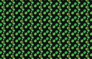 Seamless reptile animal skin colorful pattern. Abstract circle texture on black background. vector