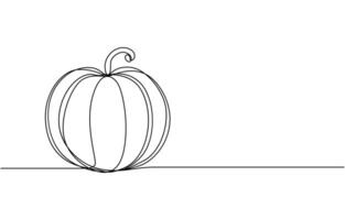 A drawing of a pumpkin that has a line drawn on it vector