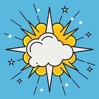 White bubble chat like cloud for your design vector