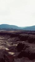 Black scenery of Lava fields video