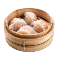 Har gow dumpling side view full length isolate on transparency background png