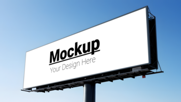 Horizontal Billboard in a Sky-Themed Layout psd