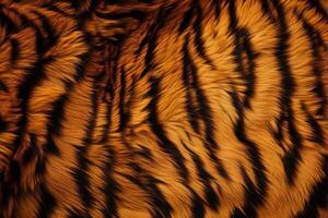 Soft Tiger fur background. Generate Ai photo
