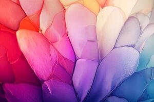 Abstract macro pattern of a butterfly wing, vivid colors and detailed textures photo