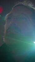The Enigmatic and Mysterious Portrait Illuminated in Dim Atmospheric Lighting Realm video