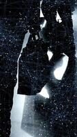 Silhouette in Space Abstract Reflections and Shapes with Unique Artistic Expression video
