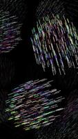 Stunning Colorful Abstract Patterns Set Against a Bold Black Background for Artistic Appeal video