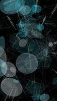 A creative exploration of abstract geometric design with circles and lines interplay video