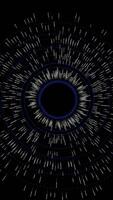 An Abstract Representation of Particle Motion Towards a Central Point in Space and Time video