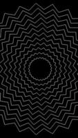 Geometric Spiral Pattern Designed on a Black Background for a Striking Visual Effect video