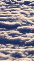 Experiencing a Serene Cloudscape That Gently Floats Gracefully Above the Distant Horizon Line video