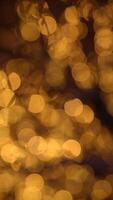Warm blurry bokeh lights create captivating abstract backgrounds that mesmerize viewers video
