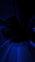Exploring Abstract Blue Light Patterns Against a Background of Darkness and Mysterious Depths video