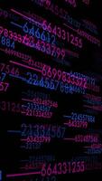 A Dynamic and EyeCatching Digital Data Stream featuring Vibrant Neon Effects and Designs video