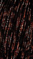 An Abstract Digital Number Stream with a Dark Background that evokes vibrant ideas and themes video