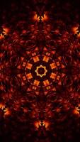 An Engaging and Mesmerizing Abstract Mandala Artwork in Fiery Red Tones and Colors video
