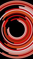 This is a captivating and dynamic abstract circular pattern that features vibrant red tones video