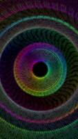 Vibrant and Colorful Spiral Patterns Featured in Abstract Digital Art Creations and Designs video