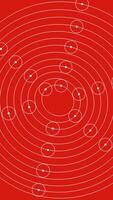 This design features abstract red waves with intricate circular patterns that captivate viewers video