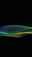 Discover and Experience a Vibrant Abstract Wave Design that Really Pops Against a Dark Background video