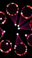Dynamic Abstract Visualization with Circles and Lines, featuring vibrant colors and shapes video