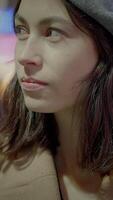 Contemplative Moment A Woman Deep in Thought, Engaging in Reflective Introspection video
