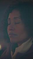 Experience the serene moment of reflection while immersed in the soft, gentle light video