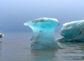 Translucent Glow in a Melting Iceberg photo